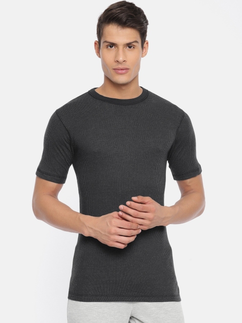 

Monte Carlo Men Black Solid Thermal Top 6180BM6BL-0-40