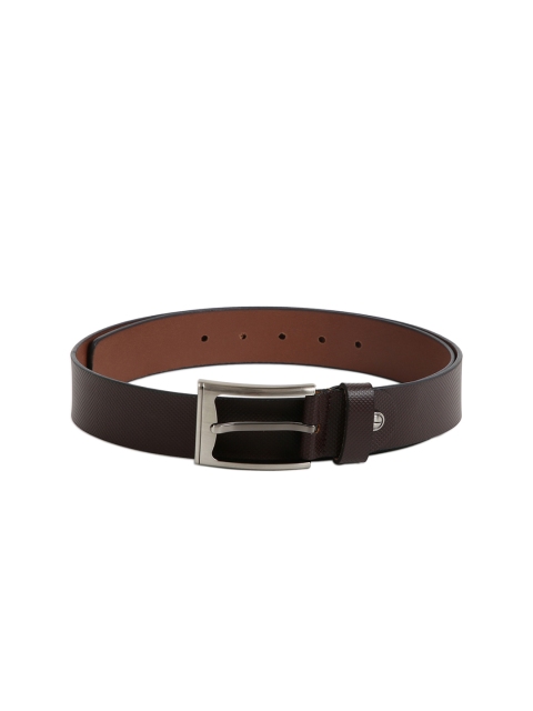 

Kara Men Brown Textured Leather Belt