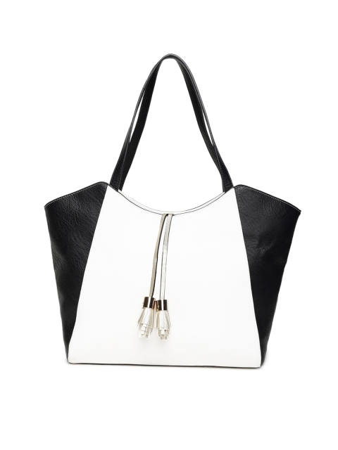 

Dune Black & White Colourblocked Handheld Bag