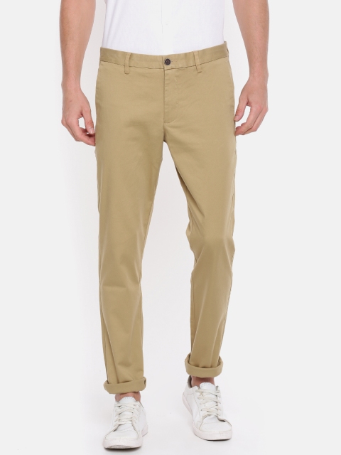 

Indigo Nation Men Beige Slim Fit Solid Chinos