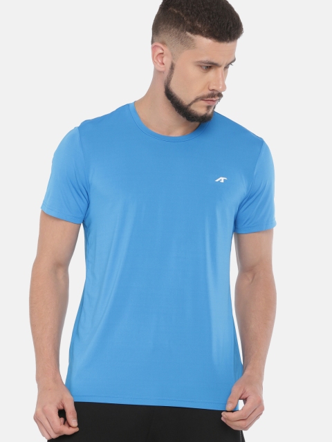 

Alcis Men Blue Solid Round Neck T-shirt
