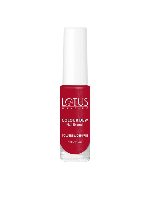 

Lotus Herbals Sustainable Make-Up Color Dew Nail Enamel - Rouge Pulp 911 7ml, Na