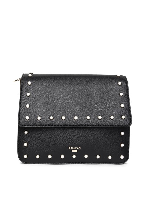 

Dune Black Textured Sling Bag
