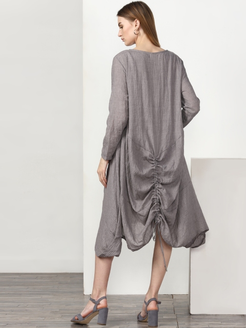 

Miss Bennett Women Grey Solid A-Line Dress