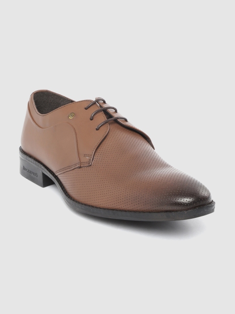 

Blackberrys Men Brown Leather Perforated Formal Derbys