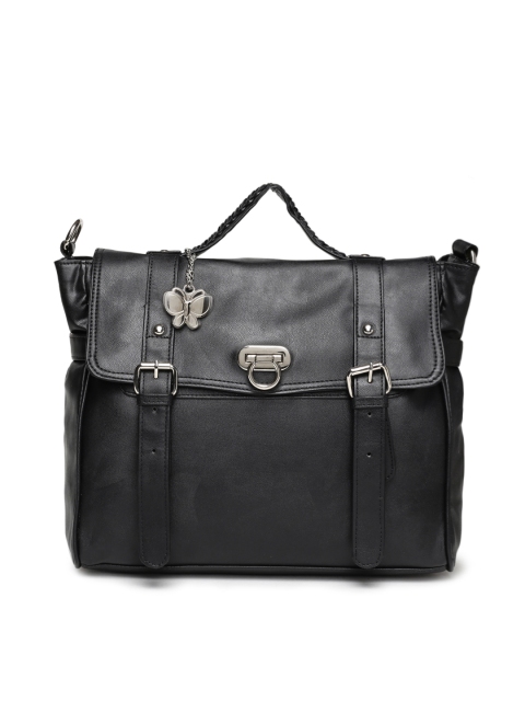 

Butterflies Black Solid Satchel