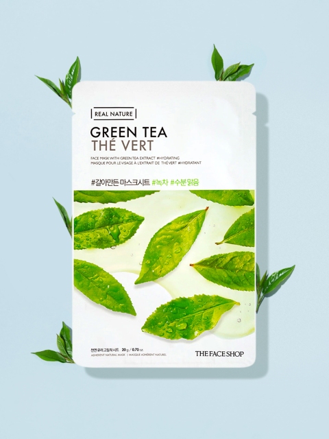 

The Face Shop Real Nature Green Tea Face Mask 20 gm, White