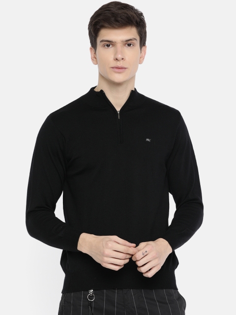 

Monte Carlo Men Black Solid Pullover Sweater