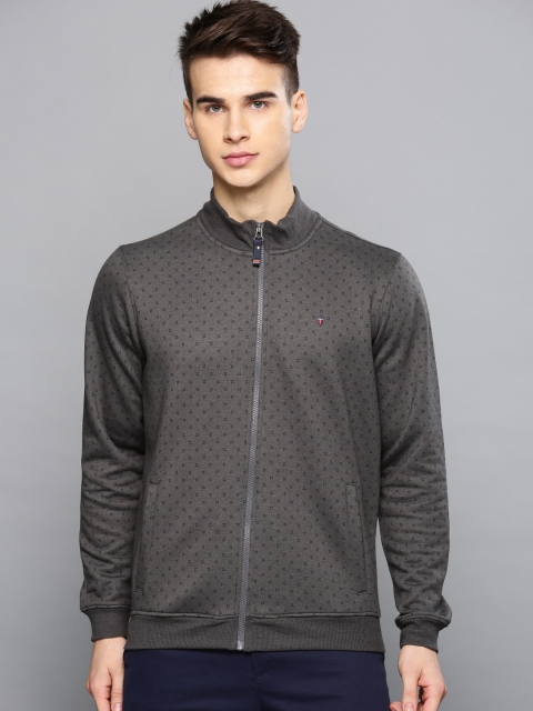 

Louis Philippe Sport Men Grey Printed Sweatshirt