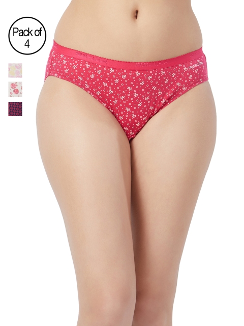 

Fruit of the loom Women Pack of 4 Printed Bikini Briefs FBKP02P-C4, Multi