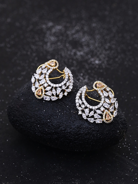 

Studio Voylla Gold-Toned Contemporary Drop Earings