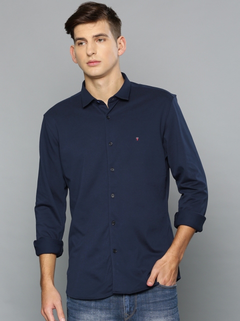 

Louis Philippe Sport Men Navy Blue Slim Fit Solid Casual Shirt