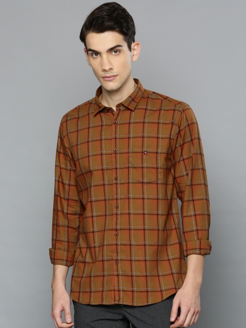

Louis Philippe Sport Men Brown Slim Fit Checked Casual Shirt