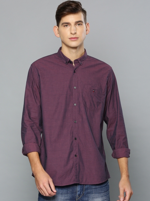 

Louis Philippe Sport Men Purple Slim Fit Printed Casual Shirt