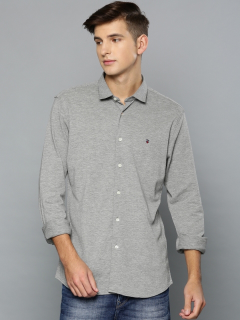 

Louis Philippe Sport Men Grey Slim Fit Solid Casual Shirt