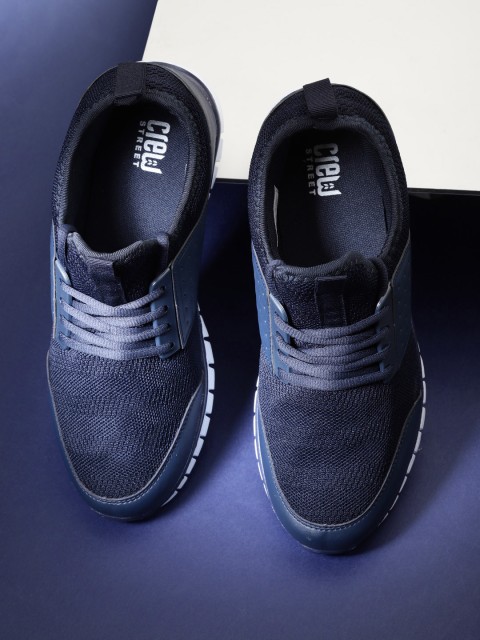 

Crew STREET Men Navy Blue Running Shoes