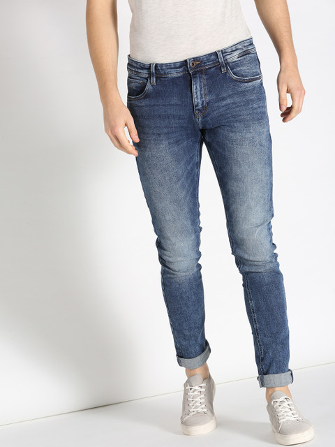 

s.Oliver Men Blue Skinny Fit Mid-Rise Clean Look Stretchable Jeans