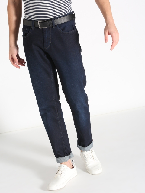 

s.Oliver Men Navy Blue Regular Fit Mid-Rise Clean Look Stretchable Jeans