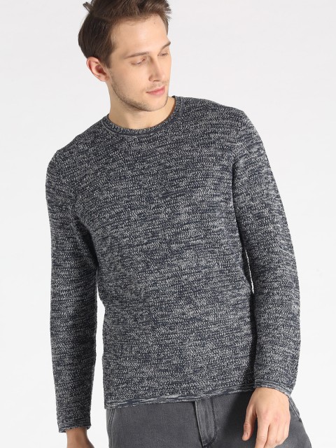 

s.Oliver Men Grey Melange Pullover