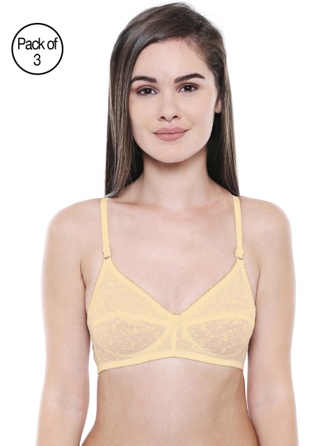 

Bodycare Women Pack of 3 Everyday Bras 5509S, Beige