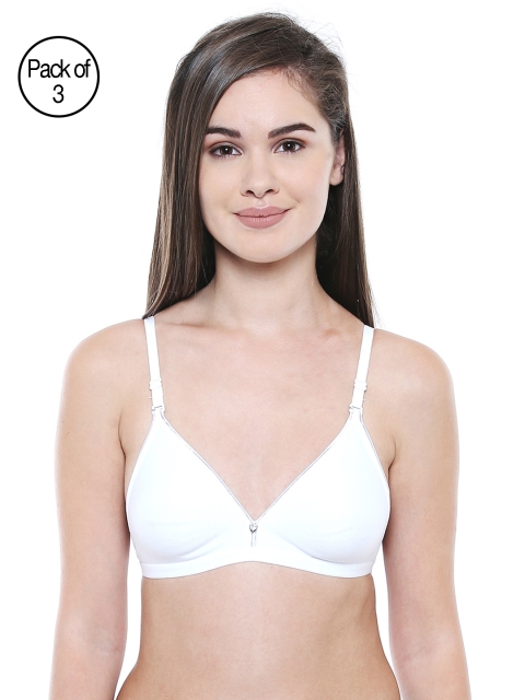 

Bodycare Women Pack of 3 T-shirt Bras 5580W, White