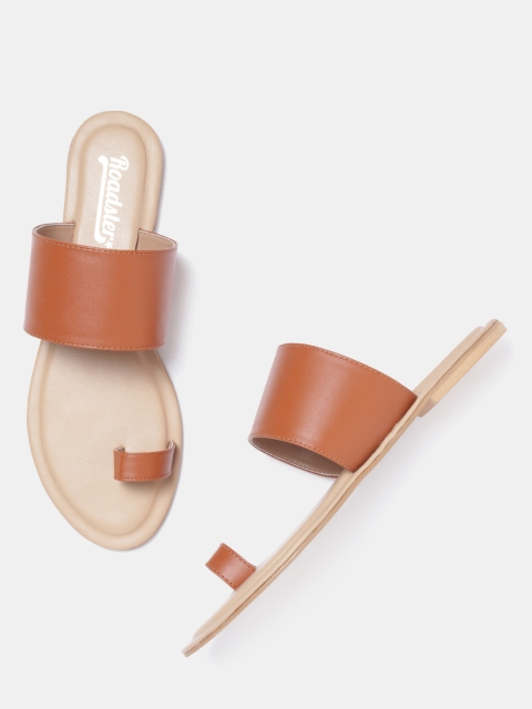 

Roadster Women Brown Solid One Toe Flats