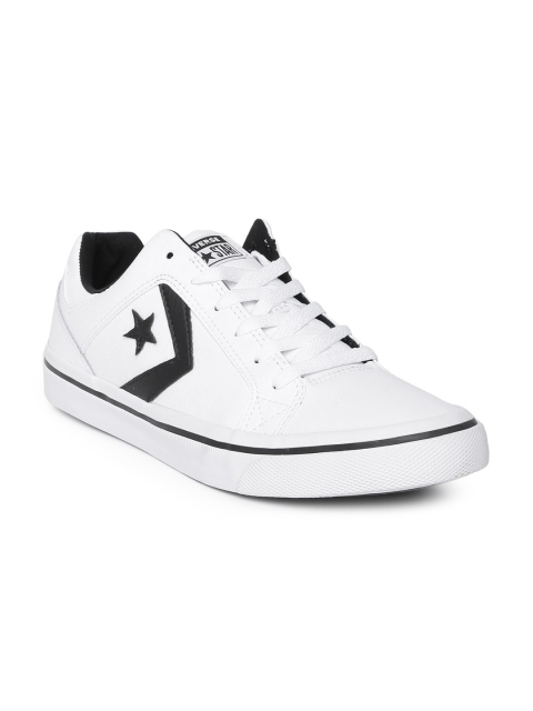 

Converse SYNTHETIC LEATHER CONS EL DISTRITO White Solid Sneakers