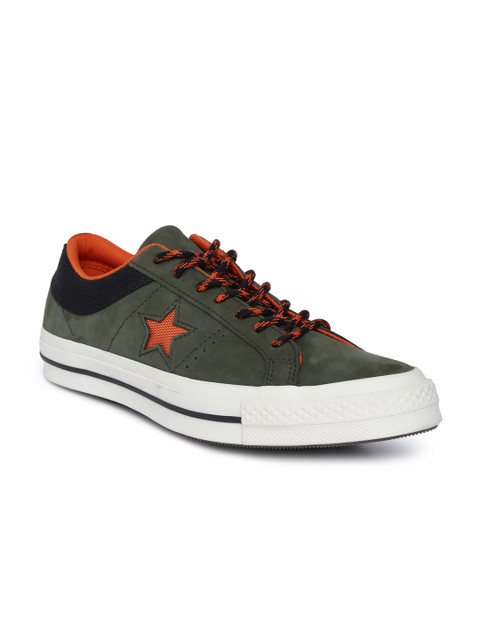 

Converse Unisex Olive Green Sneakers