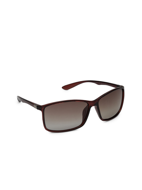 

Get Glamr Unisex Rectangle Sunglasses SG-UN-MT-180-9, Brown