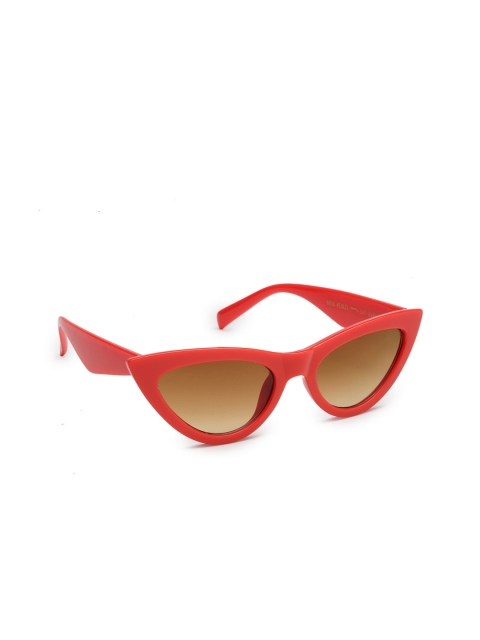 

Get Glamr Women Cateye Sunglasses SG-LT-CH-131-25, Red