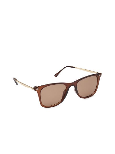 

Get Glamr Unisex Rectangle Sunglasses SG-UN-MT-214-9, Brown