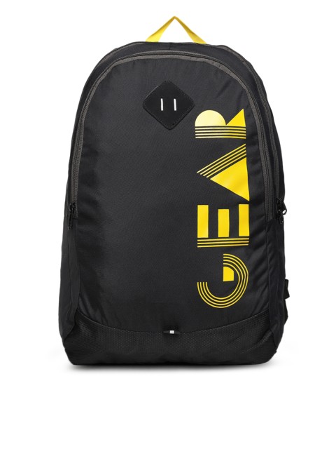 

Gear Unisex Black Brand Logo Backpack