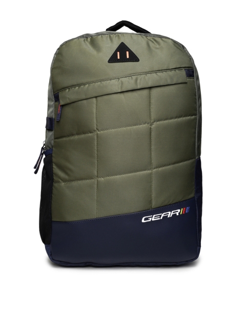 

Gear Unisex Olive Green Solid Backpack