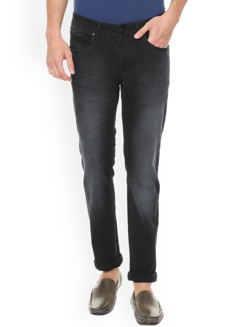

People Men Navy Blue Slim Fit Mid-Rise Clean Look Stretchable Jeans
