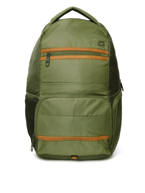 

Gear Unisex Olive Green Solid Backpack