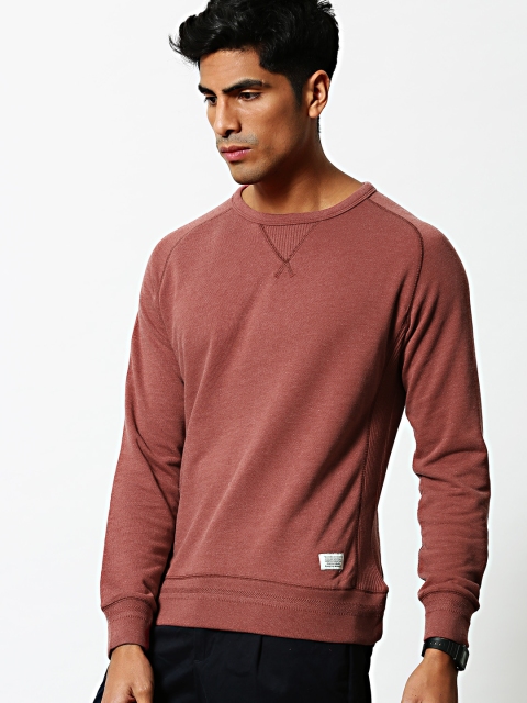 

Mr Bowerbird Men Rust Solid Sweatshirt