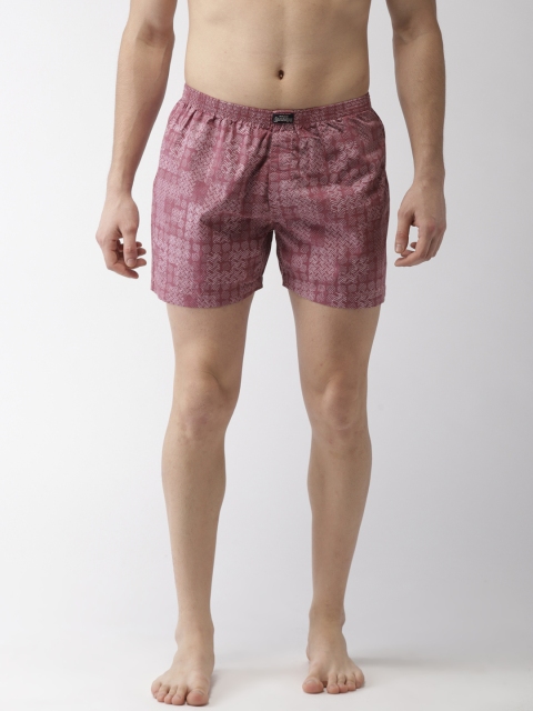

Mast & Harbour Men Pink Printed BOXER SHORTS 13