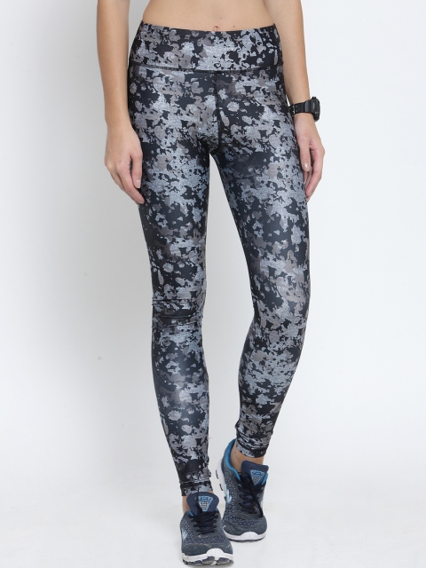 

Boston Club Women Charcoal Grey Printed Tights