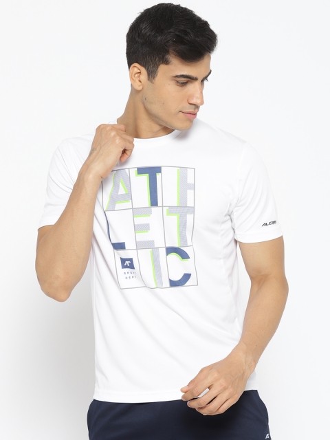 

Alcis Men White Printed Round Neck T-shirt