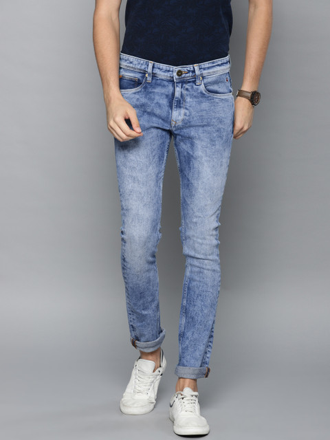 

Louis Philippe Jeans Men Blue Slim Fit Low-Rise Clean Look Stretchable Jeans