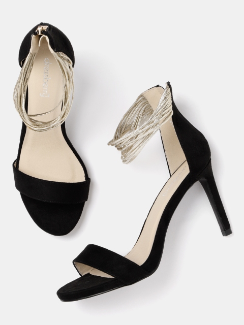

DressBerry Women Black Solid Heels
