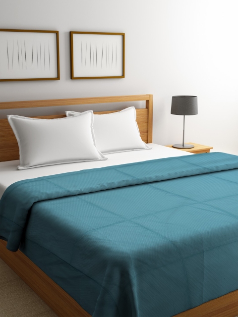 

Portico New York Teal Blue Self-Design AC Room 150 GSM Double Bed Comforter