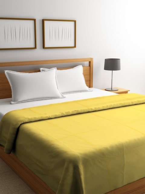 

Portico New York Mustard Solid AC Room 150 GSM Double Bed Comforter