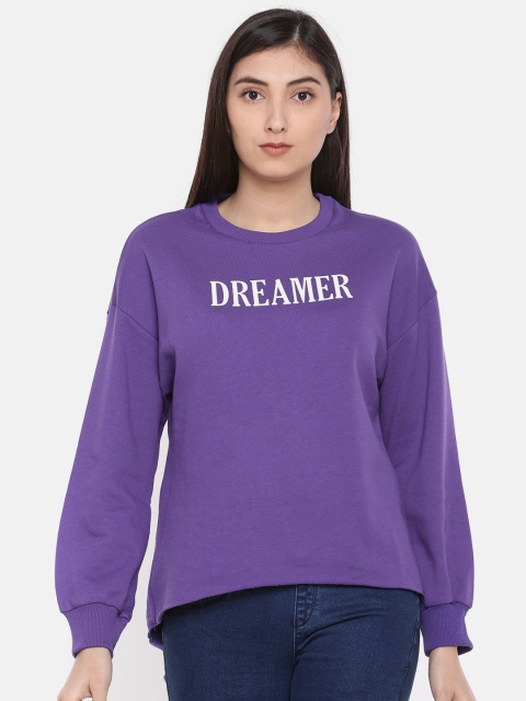 

Fame Forever by Lifestyle Women Purple Printed Sweatshirt