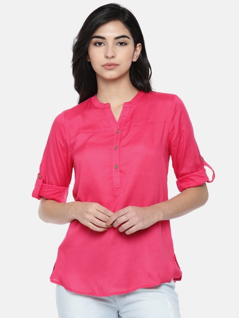 

Bossini Women Pink Solid Top