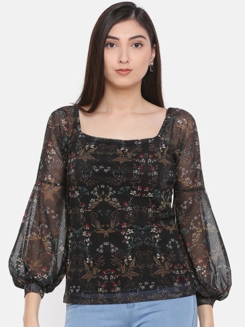 

CODE by Lifestyle Women Black Printed Top