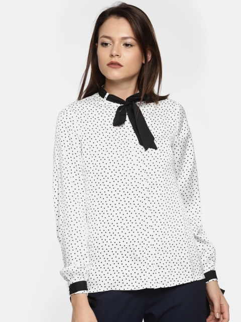 

CODE by Lifestyle Women White Printed Top