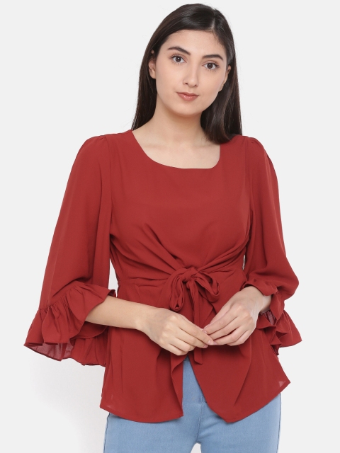 

CODE by Lifestyle Women Rust Solid Top