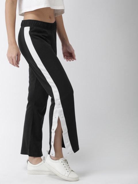 

Kappa Women Black Solid Track Pants