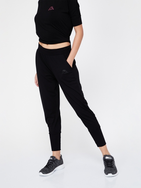 

Kappa Women Black Regular Fit Solid Joggers